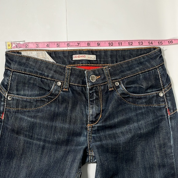 LIU Jeans Straight Legs 30 waist zipper back pockets - Picture 11 of 14